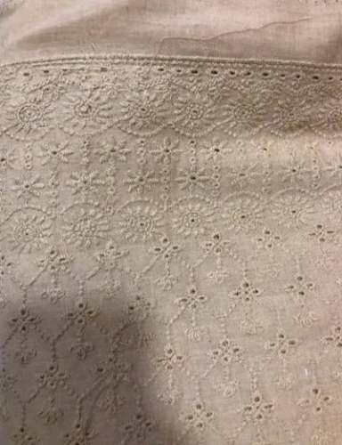 Cotton Embroidered Fabric for Kurti  by Shanti Exports