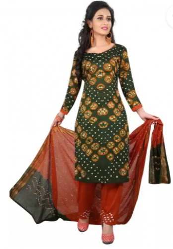 Buy DealSure Satin Blend Salwar Suit by DealSure And Co