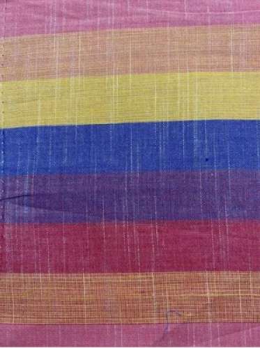 	Multicolour Stripe Cotton Handloom Fabric