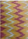 Plain Yellow ikat Cotton Fabric thumb 2