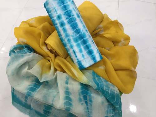 Shibori Printed Cotton Suit Material