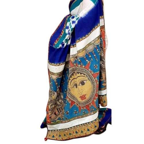 Printed Cotton Kalamkari Saree by Alankkar Galleria