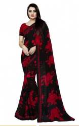 Buy Floral Print Georgette Saree At Wholesale