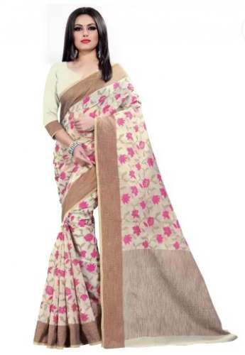 Get Printed Silk Saree By Kalaa Varsha Brand