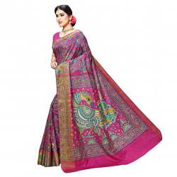 Get Arars Printed Pattu Saree For Ladies