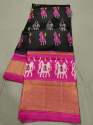 Traditional Ikkat Cotton Patola Design Saree thumb 1
