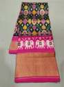 Traditional Ikkat Cotton Patola Design Saree thumb 4