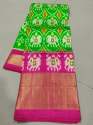 Traditional Ikkat Cotton Patola Design Saree thumb 5