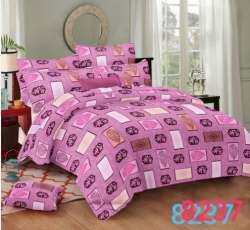 multi color Polyester Printed Bed Comforter Set  