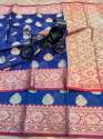 blue-designer-linen-saree