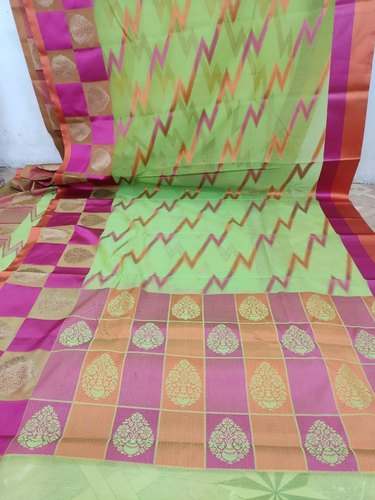 Cotton Kota Checks Saree by H A Jabbar Textiles