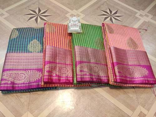 Ladies Party Wear Cotton Satin Saree by H A Jabbar Textiles