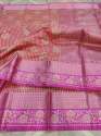 Ladies Party Wear Cotton Satin Saree thumb 1