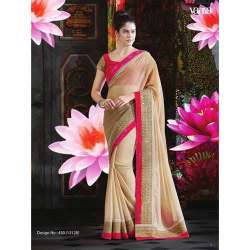Get Vanya Brand Chiffon Saree At Wholesale Price