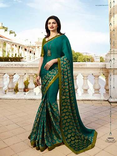 Buy Netra Fashion Printed Sarees For Ladies by Netra Fashion