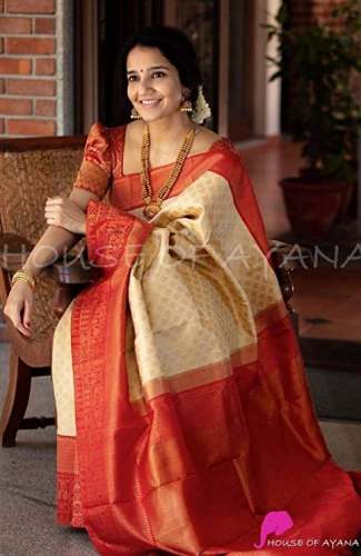Get Netra Fashion Banarasi Jacquard Saree by Netra Fashion