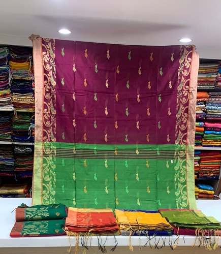 Ladies Handloom Silk Saree  by Anup Fabrics