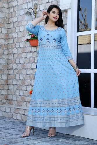 Party Wear Anarkali Kurti by Vishvakarma Fashion