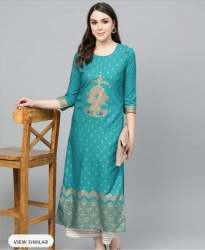 vishvakarma fashion Rayon straight Kurti