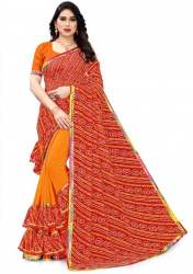Get Bandhani Georgette Saree By SERONA FABRICS