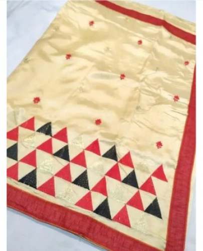Happy Prints Printed Tussar Silk Saree by Manoj Textiles