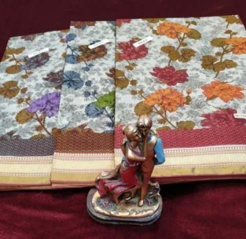 Party Wear Malai Cotton Saree