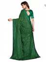 Buy Embroidered Georgette Saree By PRATHAM BLUE thumb 2