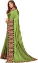 Get Embroidered Silk Blend Saree At Retail Price thumb 3