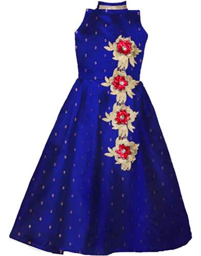 Buy Dubai Creation Kids Silk Frock At Retail Price by Dubai Creation