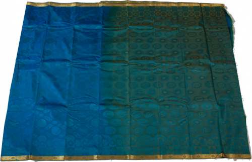 Dark Blue And Green Kancheepuram Silk Saree  by PS Silk Sarees