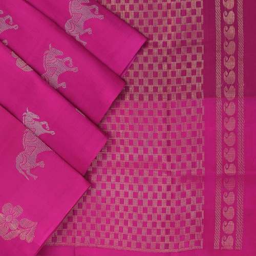 Pretty Pink Bhagalpuri Silk Saree for wedding  by Kanchipuram Sri Varalakshmi Silks Sarees