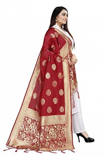 Buy SWORNOF Banarasi Silk Dupatta At Wholesale by Swornof