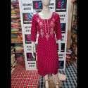 red-cotton-kurti-with-palazzo-set