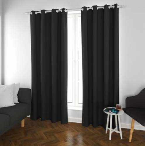 Plain Black Blackout Fabric by Purohit Decor And Furnishings