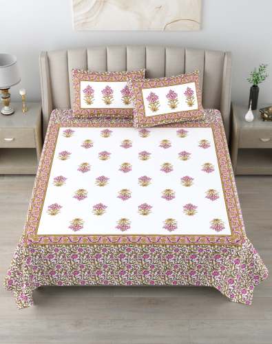 100% Cotton King Size Bed Sheet  by anjali collection