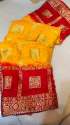 Gharchola Banarasi Silk Saree With Zari Work  thumb 1