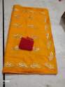 Jaipuri Hand Dyed Pure Organza Gota Saree thumb 4