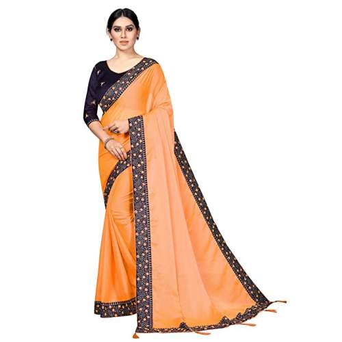 Buy Chiffon Embroidery Saree By Mansvi Fashion by Mansvi Fashion