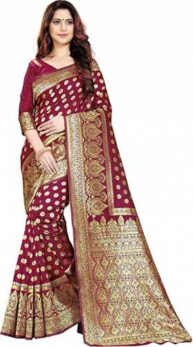 Buy Kanchipuram Silk Saree By MSRETAIL by MSRETAIL