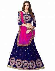Buy Semi Stitched Lehenga Choli By CLICKEDIA Brand