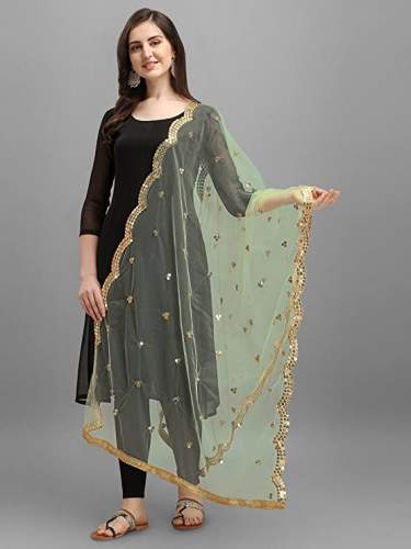 Buy Embellished Net Dupatta By KILI FASHION by Kili Fashion