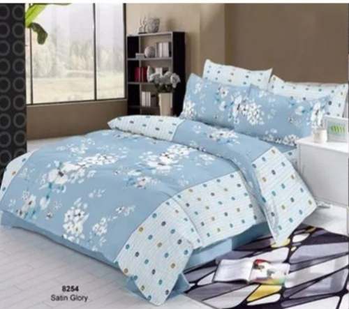 Glace Printed Cotton Double Bed Sheet by Sagar Fabrics