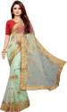 Buy Embroidered Net Saree By Barkiya Creation thumb 1