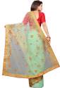 Buy Embroidered Net Saree By Barkiya Creation thumb 2