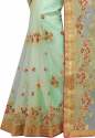 Buy Embroidered Net Saree By Barkiya Creation thumb 3