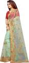 Buy Embroidered Net Saree By Barkiya Creation thumb 4