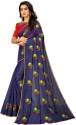 Buy Embroidered Cotton Blend Saree By Aika  thumb 3
