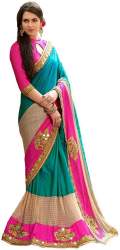 Buy Embroidered Georgette Saree By Aika Brand