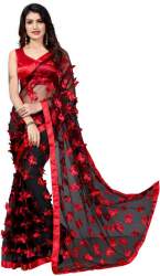 Buy Printed Net Saree By Aika Brand
