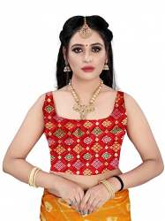 Get Jacquard Silk Blouse By Pujia Mills Brand